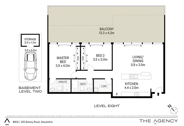 Floorplan of Homely apartment listing, B802/222 Botany Road, Alexandria NSW 2015