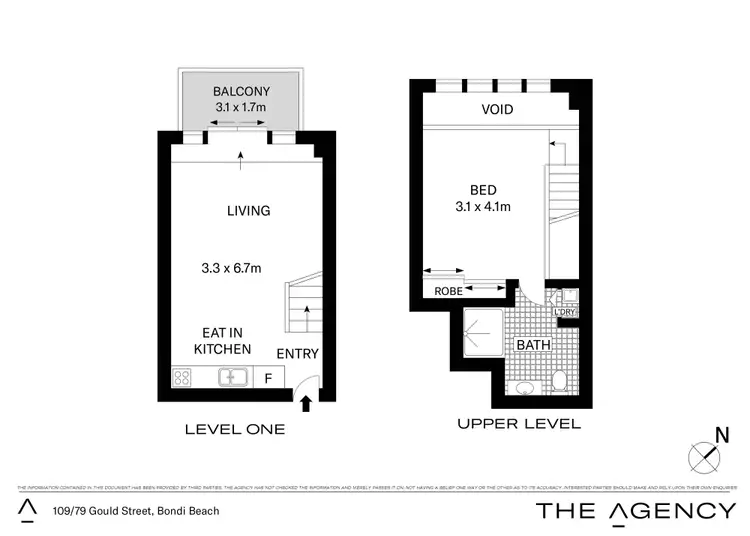 Floorplan of Homely apartment listing, 109/79 Gould Street, Bondi Beach NSW 2026