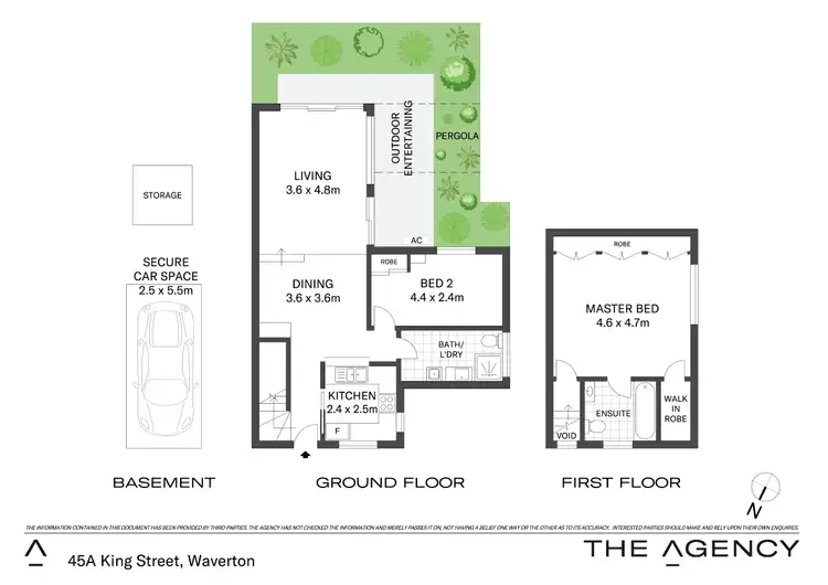 Floorplan of Homely unit listing, 45A King Street, Waverton NSW 2060