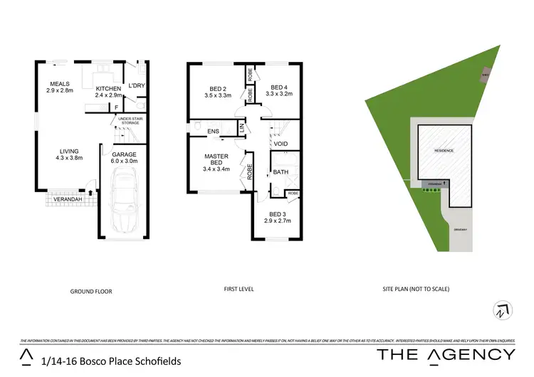 Floorplan of Homely house listing, 1/14-16 Bosco Place, Schofields NSW 2762