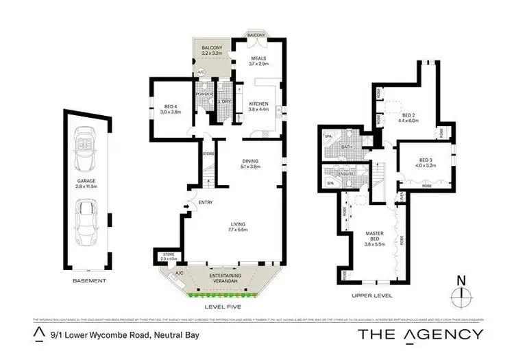 Floorplan of Homely apartment listing, 9/1 Lower Wycombe Road, Neutral Bay NSW 2089