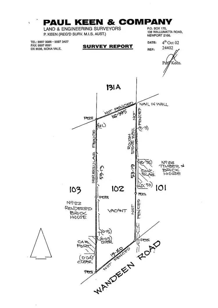 Floorplan of Homely land listing, 24 Wandeen Road, Avalon NSW 2107