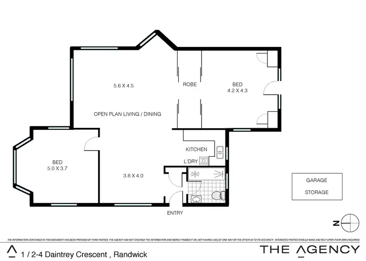 Floorplan of Homely apartment listing, 1/2-4 Daintrey Crescent, Randwick NSW 2031