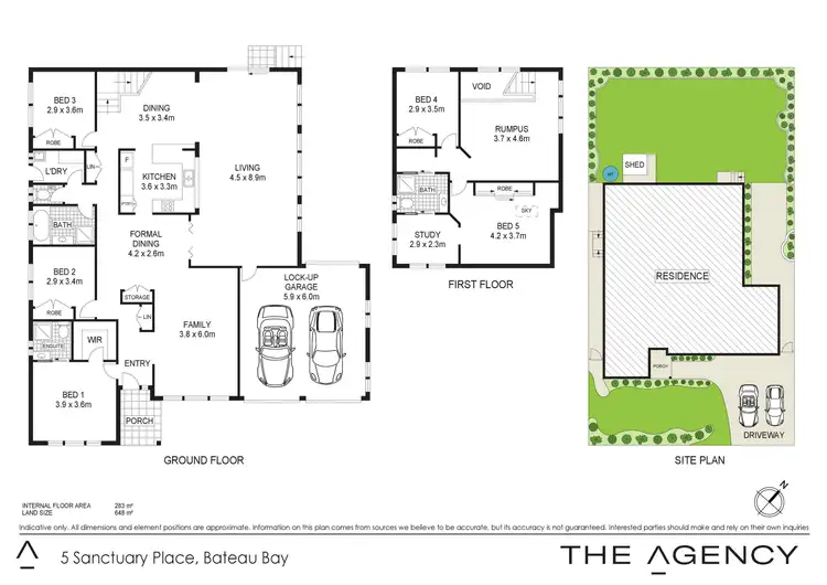 Floorplan of Homely house listing, 5 Sanctuary Place, Bateau Bay NSW 2261