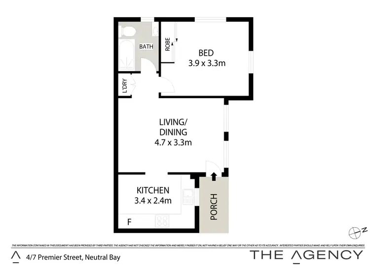 Floorplan of Homely unit listing, 4/7 Premier Street, Neutral Bay NSW 2089