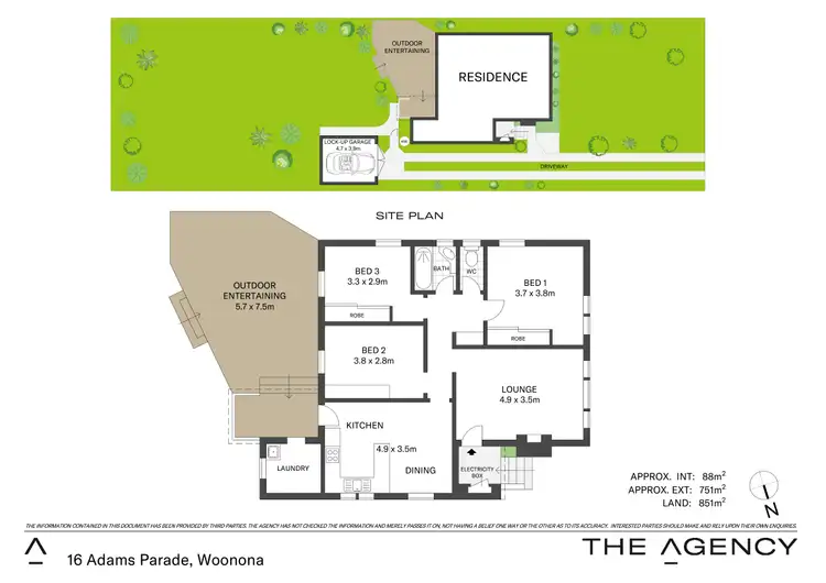 Floorplan of Homely house listing, 16 Adams Parade, Woonona NSW 2517