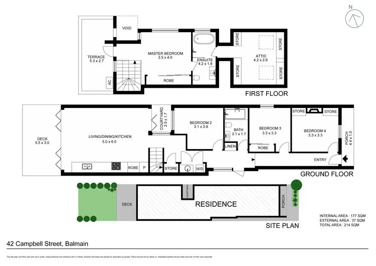 Floorplan of Homely house listing, 42 Campbell Street, Balmain NSW 2041