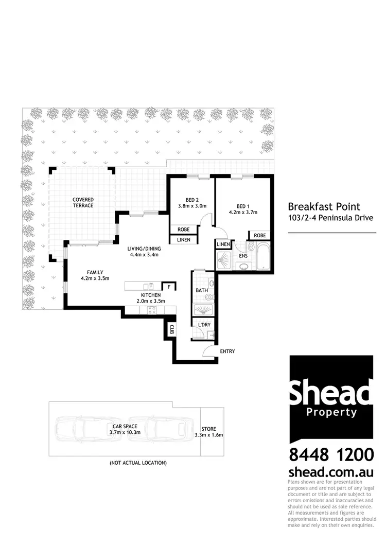 Floorplan of Homely apartment listing, 103/2-4 Peninsula Drive, Breakfast Point NSW 2137