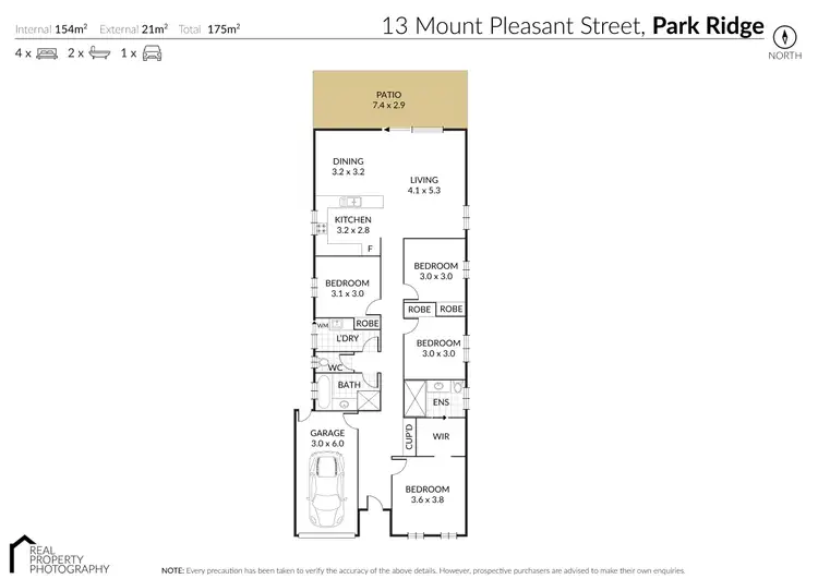 Floorplan of Homely house listing, 13 Mount Pleasant Street, Park Ridge QLD 4125