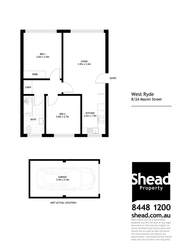 Floorplan of Homely apartment listing, 8/2A Maxim Street, West Ryde NSW 2114