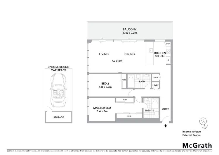 Floorplan of Homely apartment listing, 1102/18-20 Cavendish Street, Geelong VIC 3220