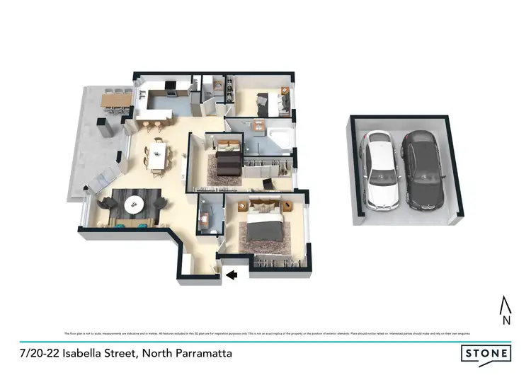 Floorplan of Homely apartment listing, 7/20-22 Isabella Street, North Parramatta NSW 2151