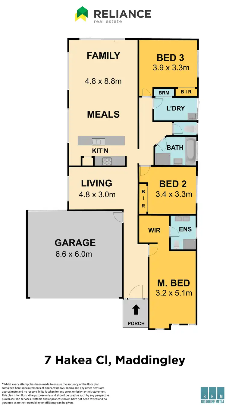 Floorplan of Homely house listing, 7 Hakea Close, Maddingley VIC 3340