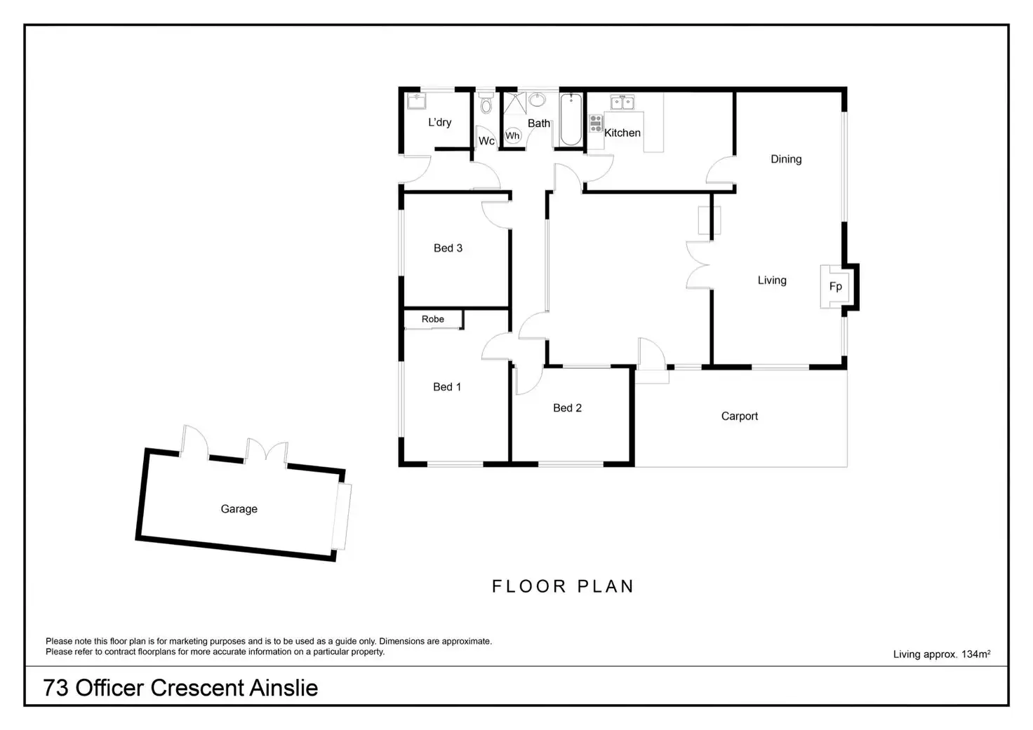 Floorplan of Homely house listing, 73 Officer Crescent, Ainslie ACT 2602