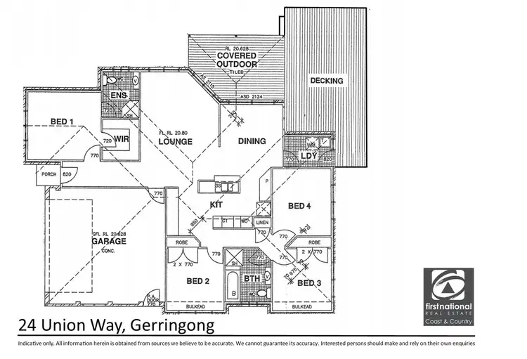 Floorplan of Homely house listing, 24 Union Way, Gerringong NSW 2534