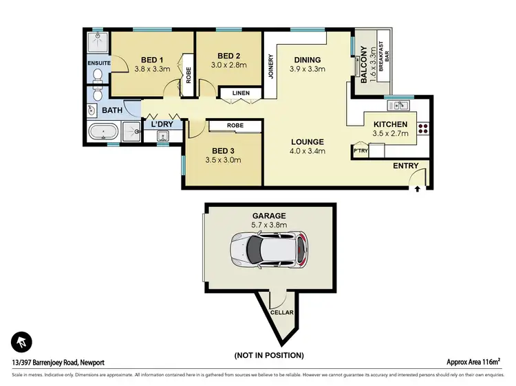Floorplan of Homely apartment listing, 13/397 Barrenjoey Road, Newport NSW 2106