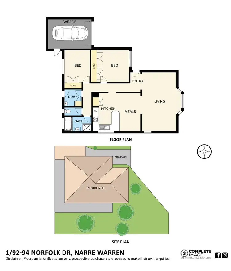 Floorplan of Homely unit listing, 1/92-94 Norfolk Drive, Narre Warren VIC 3805