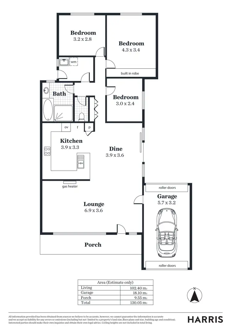 Floorplan of Homely block of units listing, 3/3 Colton Road, Blackwood SA 5051