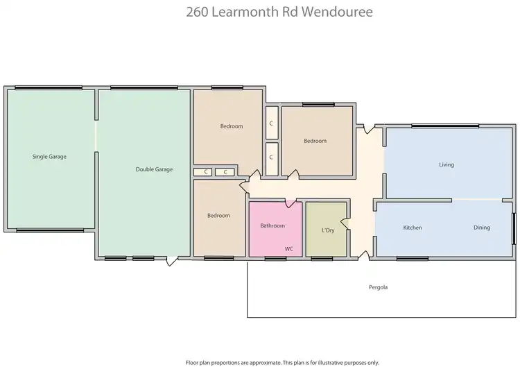 Floorplan of Homely house listing, 260 Learmonth Road, Wendouree VIC 3355