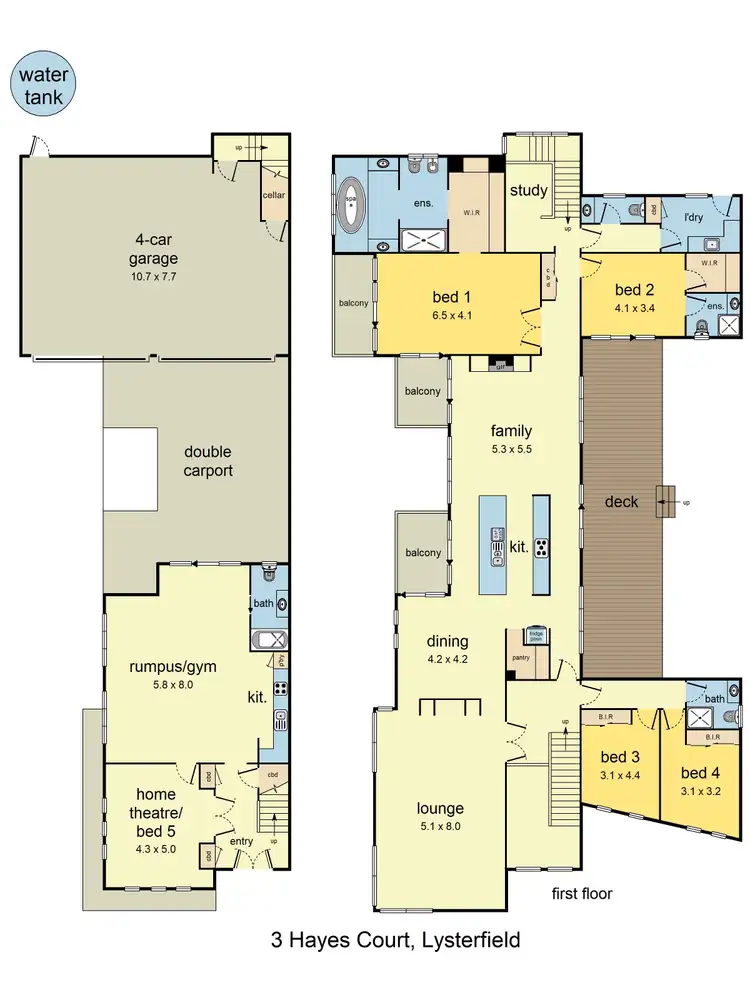 Floorplan of Homely house listing, 3 Hayes Court, Lysterfield VIC 3156