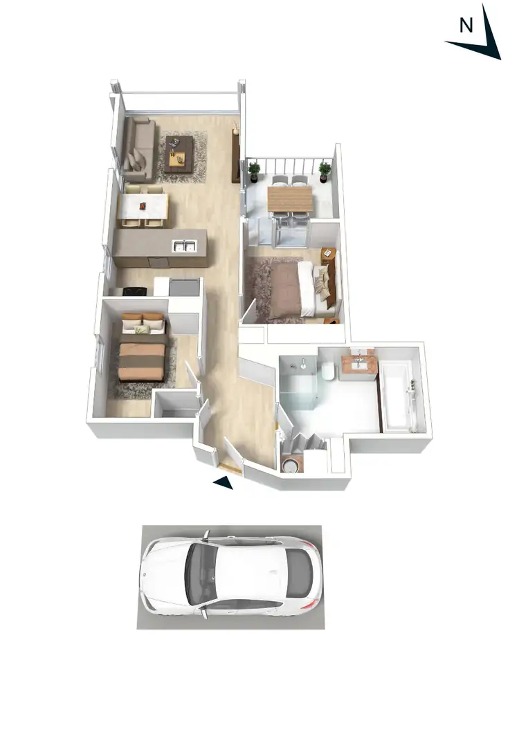 Floorplan of Homely apartment listing, 241/8 Waterside Place, Docklands VIC 3008