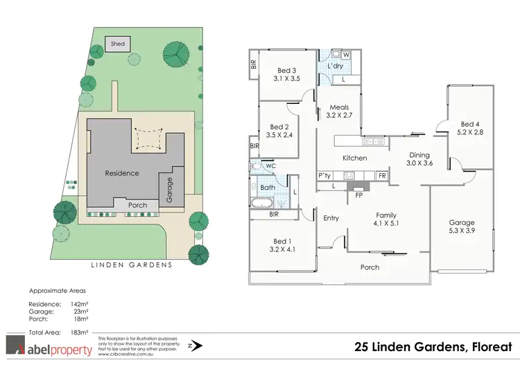 Floorplan of Homely house listing, 25 Linden Gardens, Floreat WA 6014