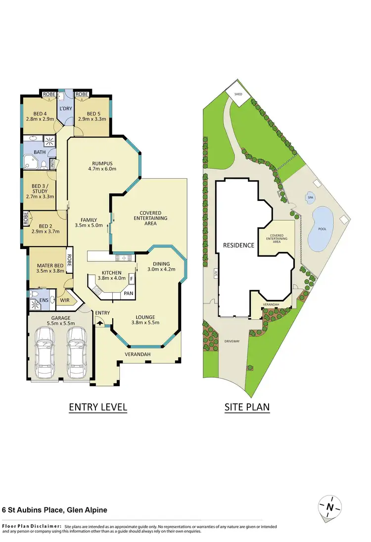 Floorplan of Homely house listing, 6 St Aubins Place, Glen Alpine NSW 2560