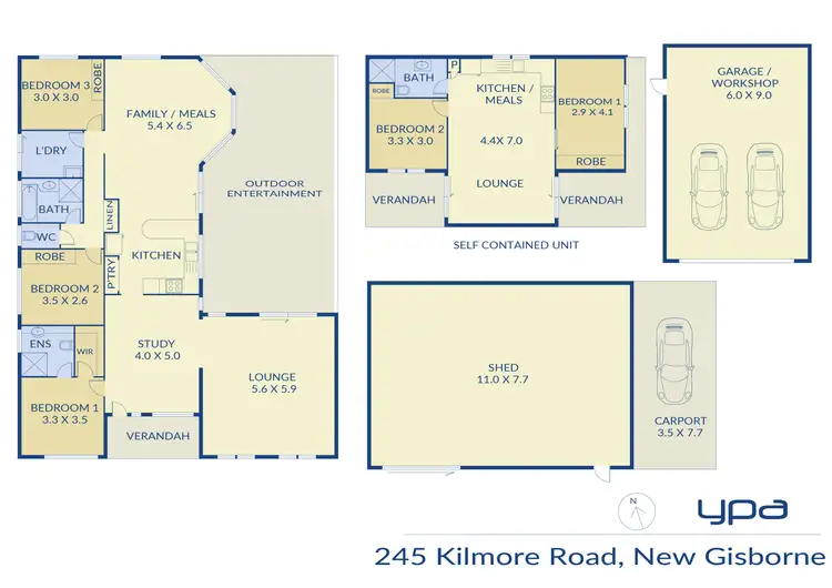Floorplan of Homely house listing, 245 Kilmore Road, New Gisborne VIC 3438