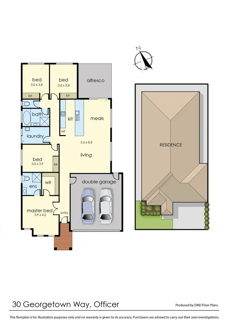 Floorplan of Homely house listing, 30 Georgetown Way, Officer VIC 3809
