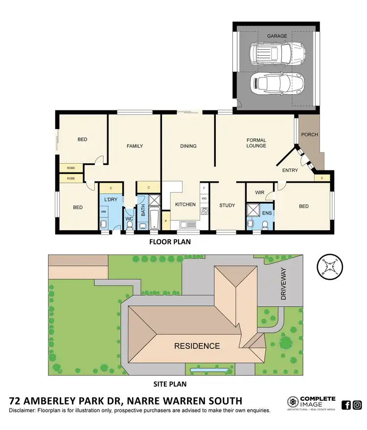 Floorplan of Homely house listing, 72 Amberly Park Drive, Narre Warren South VIC 3805