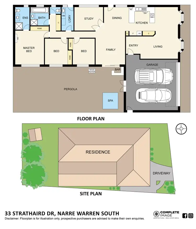 Floorplan of Homely house listing, 33 Strathaird Drive, Narre Warren South VIC 3805