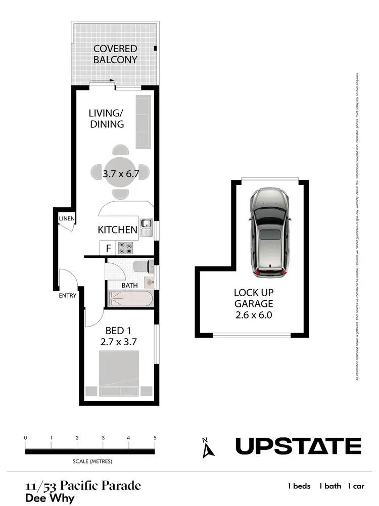 Floorplan of Homely unit listing, 11/53 Pacific Parade, Dee Why NSW 2099