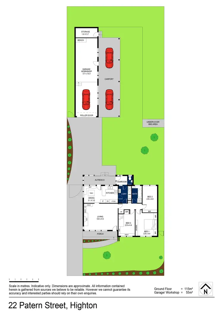 Floorplan of Homely house listing, 22 Patern Street, Highton VIC 3216