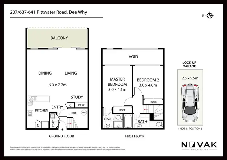 Floorplan of Homely apartment listing, 207/637 Pittwater Road, Dee Why NSW 2099