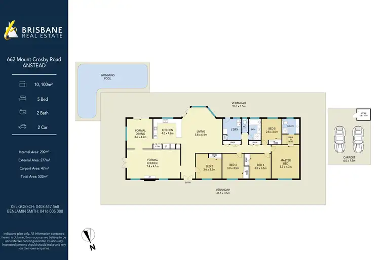 Floorplan of Homely house listing, 662 Mount Crosby Road, Anstead QLD 4070
