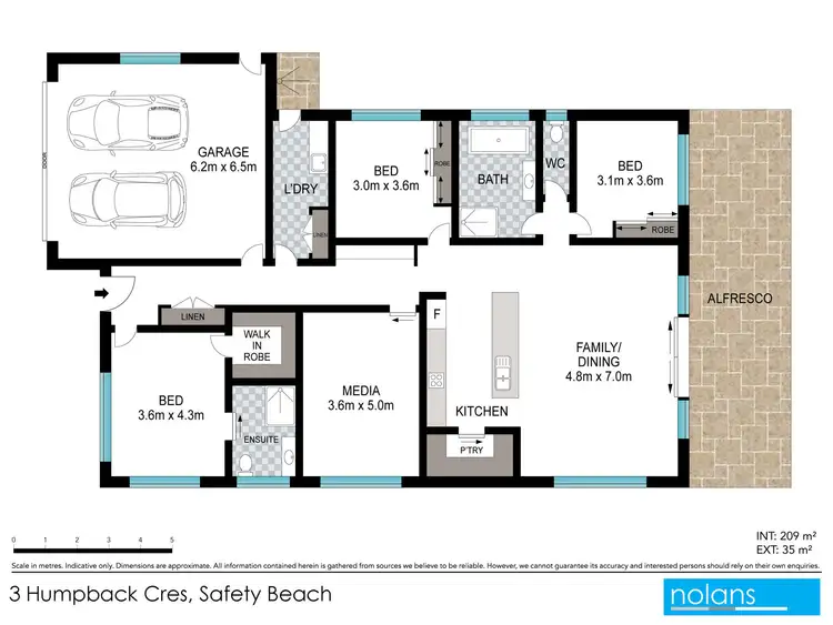 Floorplan of Homely house listing, 3 Humpback Crescent, Safety Beach NSW 2456