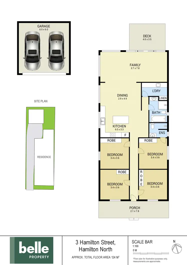 Floorplan of Homely house listing, 3 Hamilton Street, Hamilton North NSW 2292