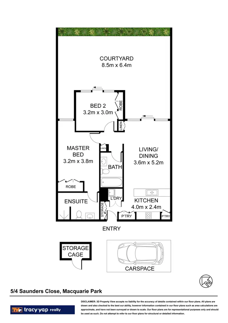 Floorplan of Homely apartment listing, 5/4 Saunders Close, Macquarie Park NSW 2113