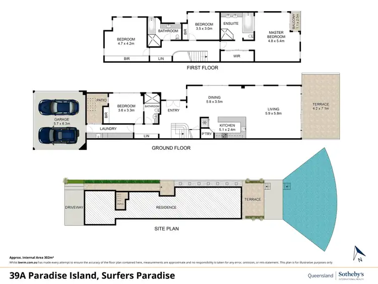 Floorplan of Homely semi-detached listing, 39A Paradise Island, Surfers Paradise QLD 4217