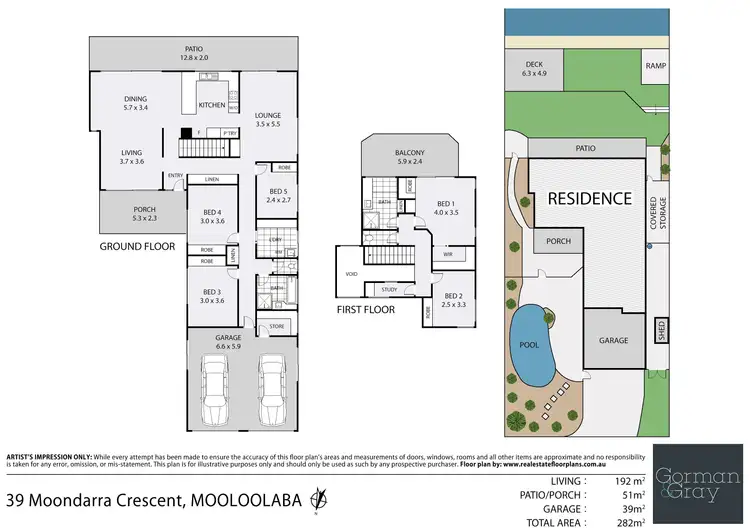 Floorplan of Homely house listing, 39 Moondarra Crescent, Mooloolaba QLD 4557