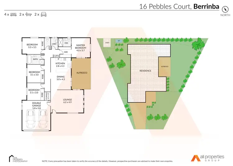 Floorplan of Homely house listing, 16 Pebbles Court, Berrinba QLD 4117