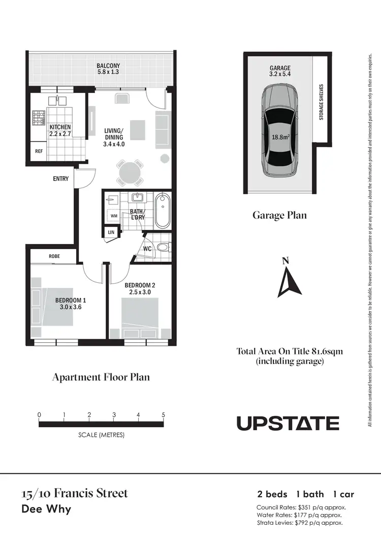 Floorplan of Homely unit listing, 15/10 Francis Street, Dee Why NSW 2099