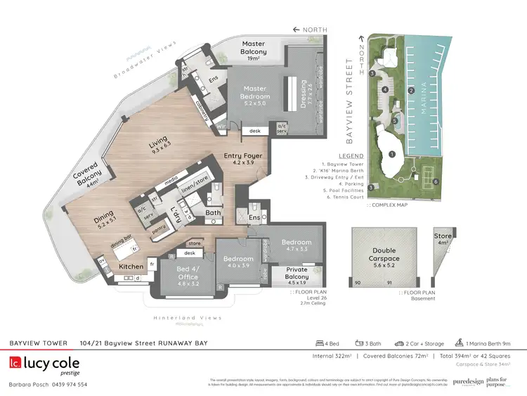 Floorplan of Homely apartment listing, 104/21 Bayview Street, Runaway Bay QLD 4216