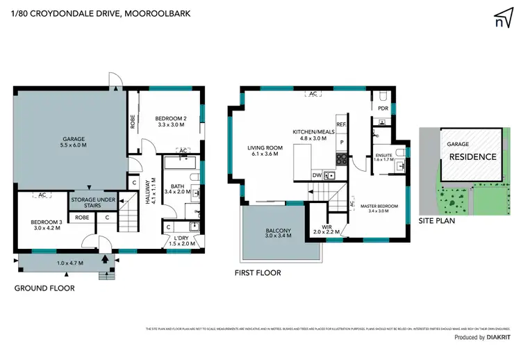 Floorplan of Homely townhouse listing, 1/80 Croydondale Drive, Mooroolbark VIC 3138