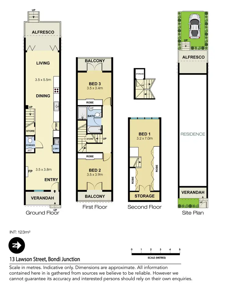 Floorplan of Homely house listing, 13 Lawson Street, Bondi Junction NSW 2022