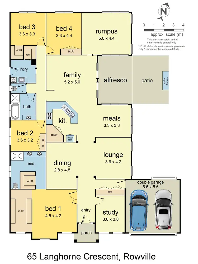 Floorplan of Homely house listing, 65 Langhorne Crescent, Rowville VIC 3178