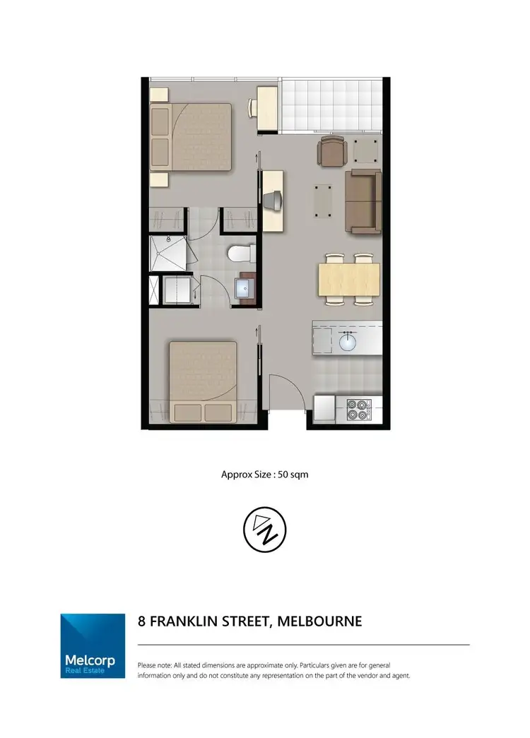 Floorplan of Homely apartment listing, 2907/8 Franklin Street, Melbourne VIC 3000