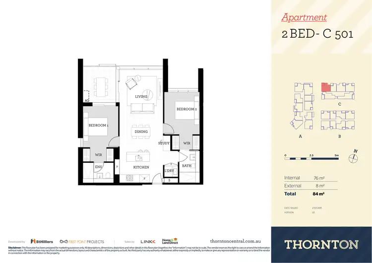 Floorplan of Homely apartment listing, 501/81C Lord Sheffield Circuit, Penrith NSW 2750