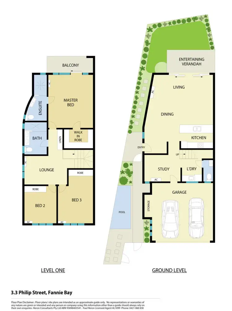 Floorplan of Homely townhouse listing, 3/3 Philip Street, Fannie Bay NT 820