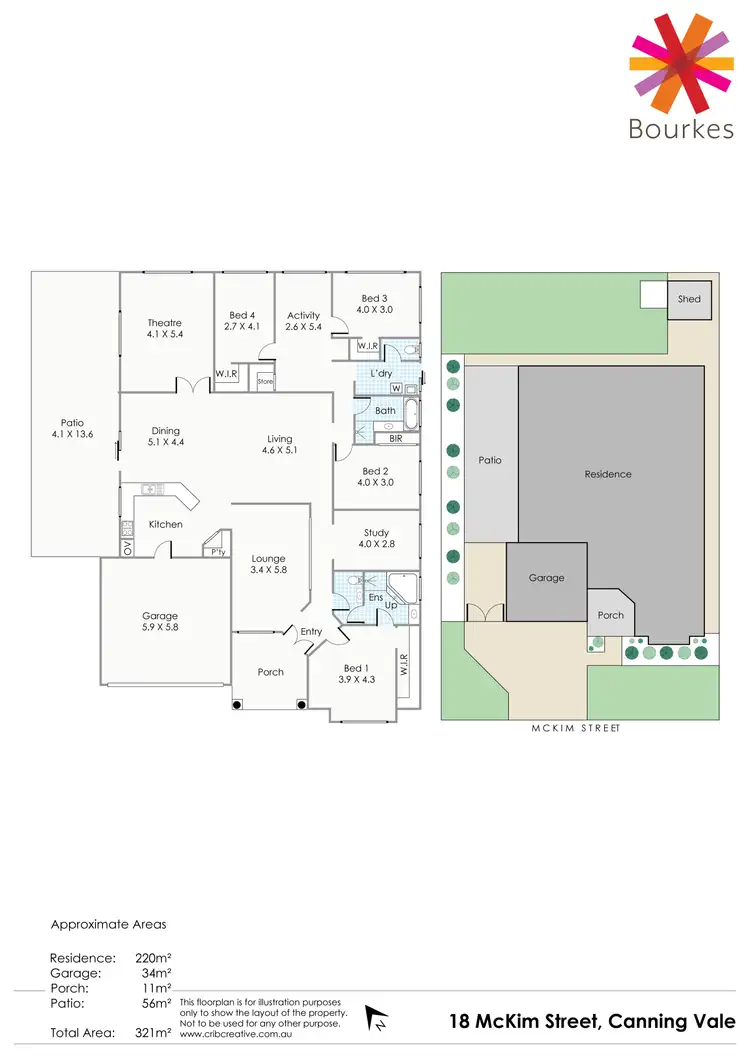 Floorplan of Homely house listing, 18 McKim Street, Canning Vale WA 6155